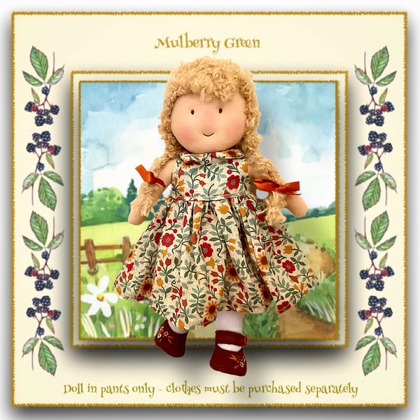 Amber Ambrose - a handcrafted Mulberry Green doll