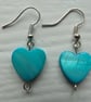 Shell Heart Earrings, Hypoallergenic Shell Heart Earrings - Image 1