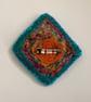 Sari Silk & Wool Brooch. - Image 2