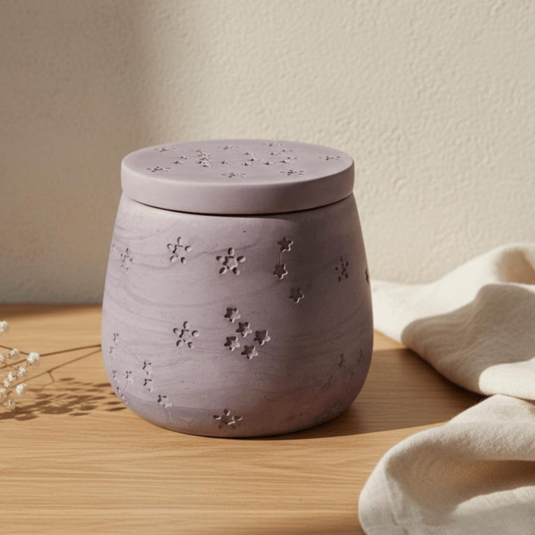 Cloudy Blackcurrant Constellation Jewellery Box or Trinket Pot 