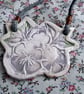 ceramic necklace pendant handmade- blossom