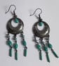 Bobo Chandelier Dangly Earrings-Turquoise - Image 2