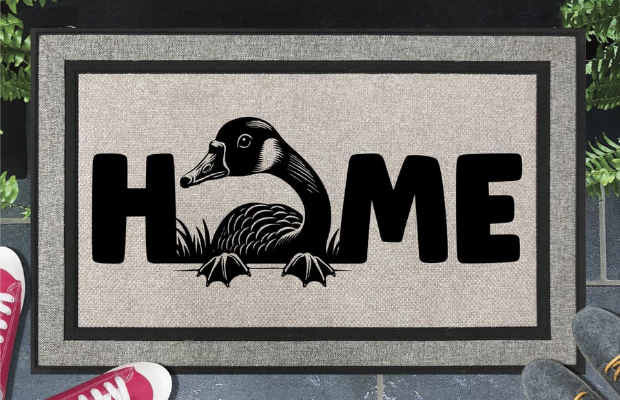 Goose Home Door Mat No.1 - All Weather - Goose Welcome Mat - 45x70cm 
