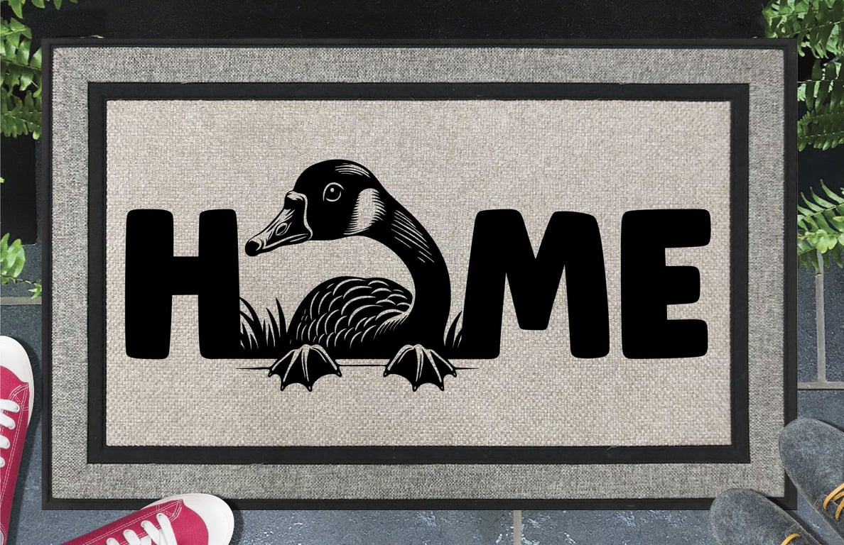 Goose Home Door Mat No.1 - All Weather - Goose Welcome Mat - 45x70cm 