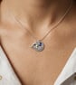 Personalised Necklace with Dolphin and Birthstone - Gift Boxed  Free Delivery