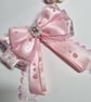 Large pink hair bow