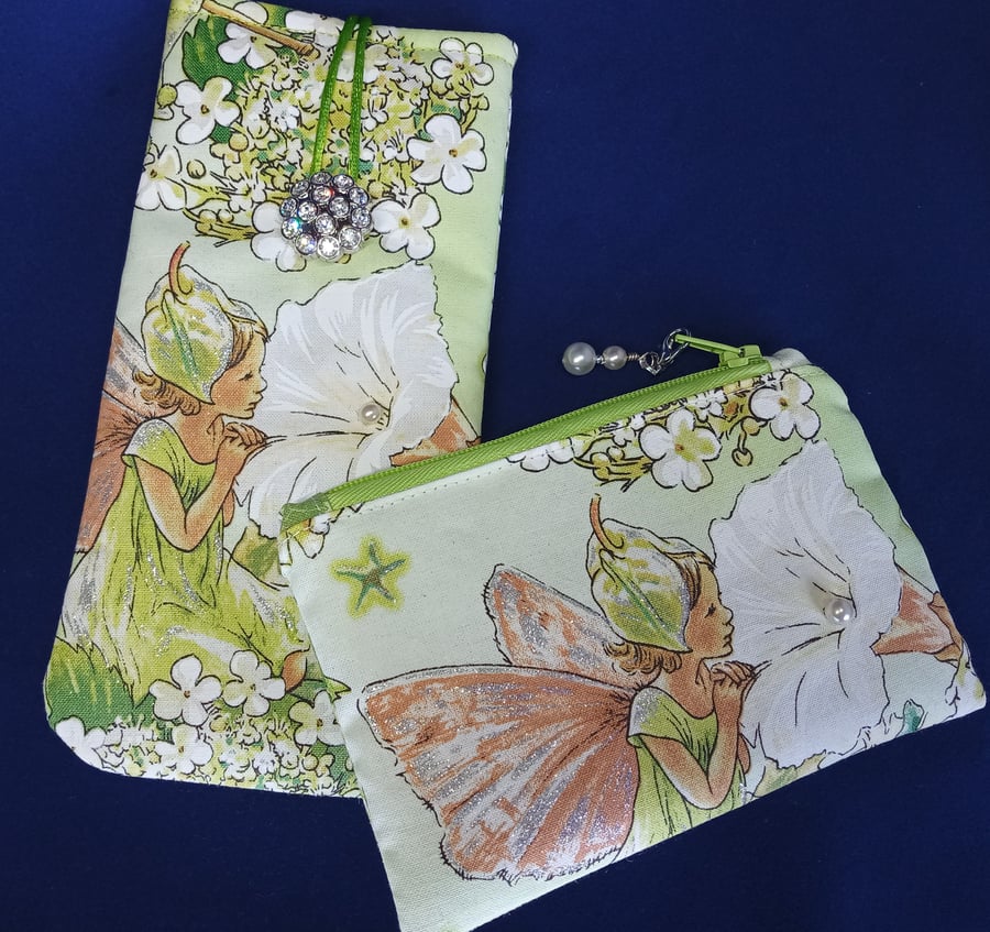 Flower fairies glasses case and coin purse 199E