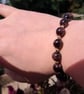 Ruby beaded bracelet