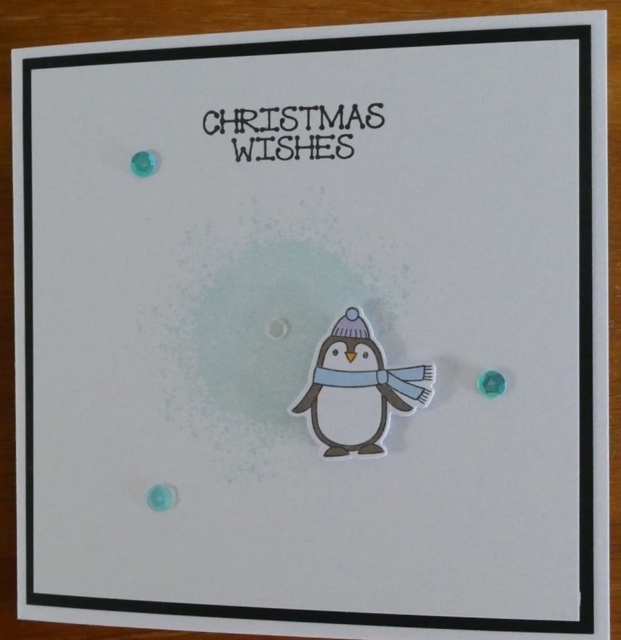 Penguin Christmas Card - Personalised
