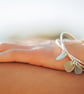 Silver Interlinked Sea Glass Bangles - Image 1