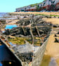 Coastal Photography - Old Hunstanton Wreck - Mounted Photograph
