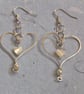 Pearl Heart Earrings