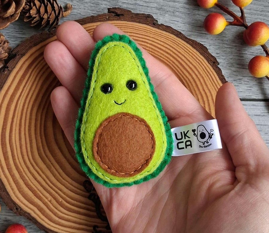Pocket hug, little avocado small plush, letterbox gift