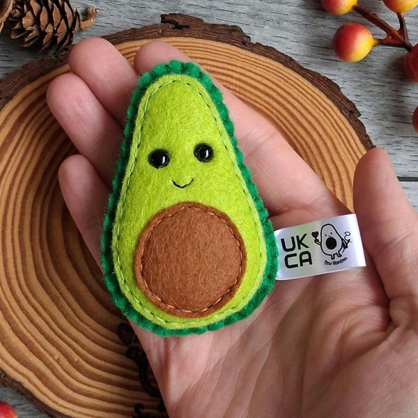 Pocket hug, little avocado small plush, letterbox gift