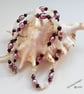 African Ruby, Ethopian Wello Opal & Baroque Pearl Sterling Silver Necklace - Image 2