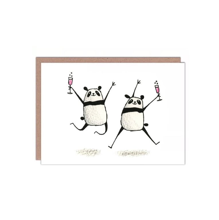Congratulations Engagement Wedding Celebration Panda Card