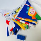 Mini bunting. Primary colours