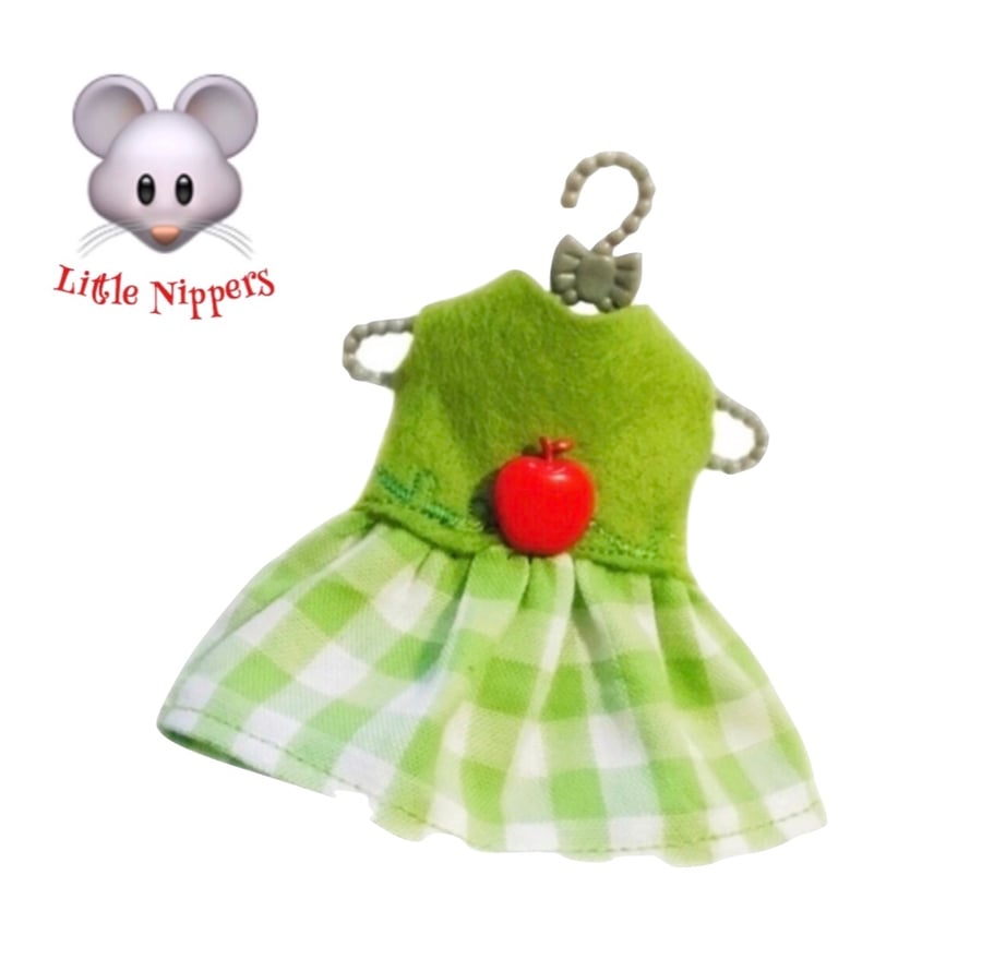Reserved for Kat Reduced - Little Nippers’ Gingham Apple Dress