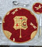 Japanese Fans & Dragonflies:  set of eight placemats, with slipcase - Image 4