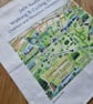 Jane Austen Walking and Cycling Trails 100% Cotton Tea Towel  - Image 2