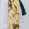 Hare wooden bookmark, British wildlife gift for an animal lover, sale 