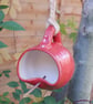 Bird feeder hand thrown in stoneware fully weatherproof wheelthrown pottery  - Image 3