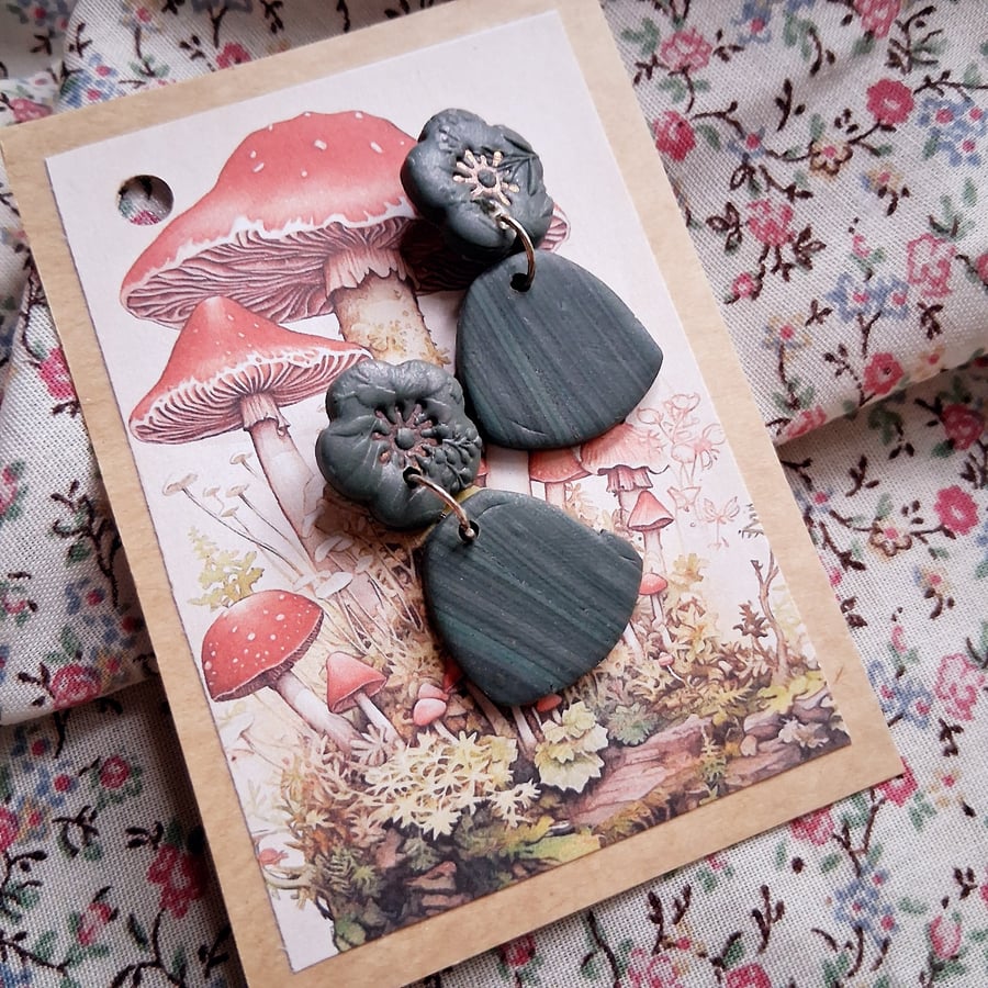 CLEARANCE! polymer clay earrings handmade- reduced-no 34