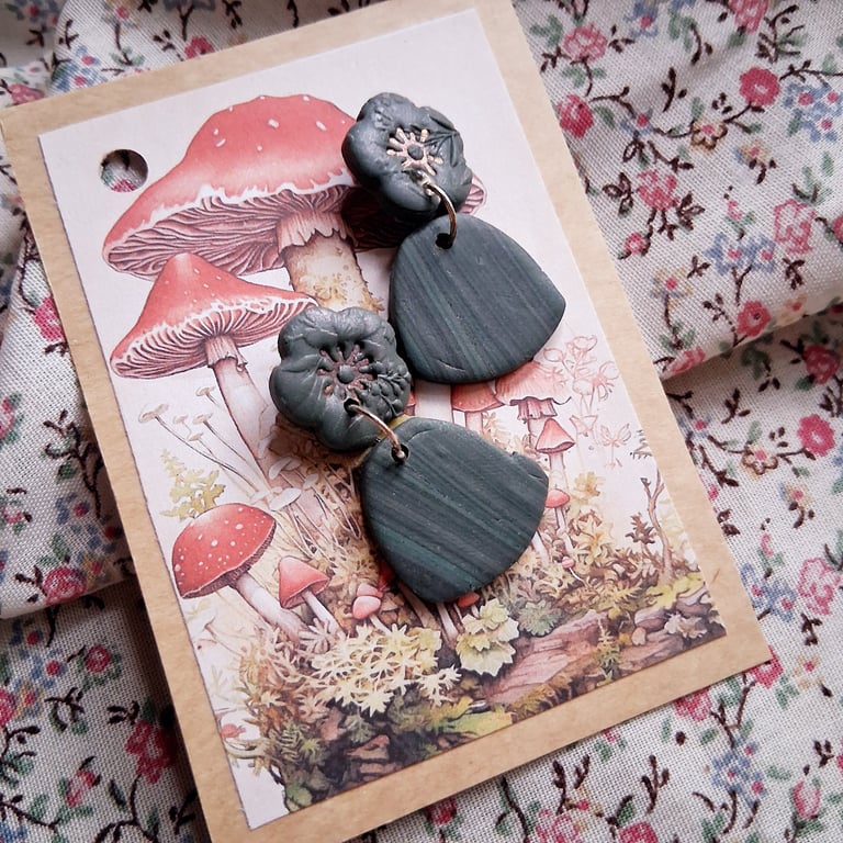 CLEARANCE! polymer clay earrings handmade- reduced-no 34