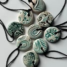 Set of 9 Ceramic Gift Tag: Little Keepsakes, Love Tokens