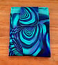 Paua Shell Lay Flat Makeup Bag - Drawstring Cosmetic Organiser - Image 8