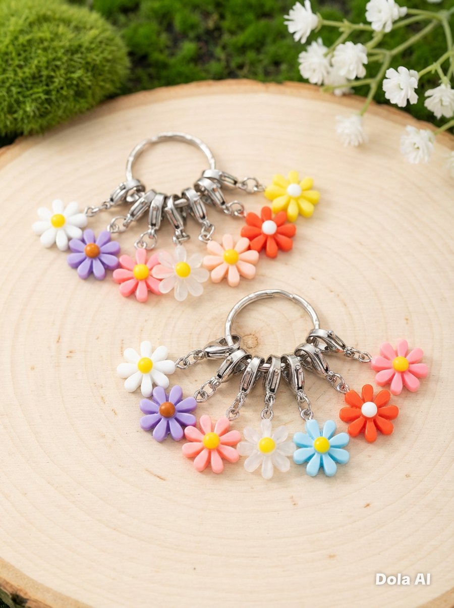 Flower Power Stitch Markers 