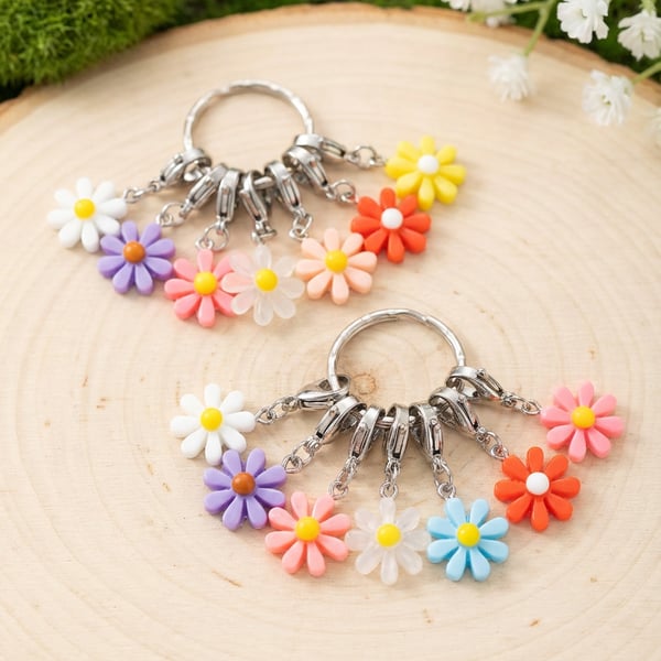 Flower Power Stitch Markers 