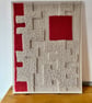 Large tufted punch needle,textile wall art, abstract art 