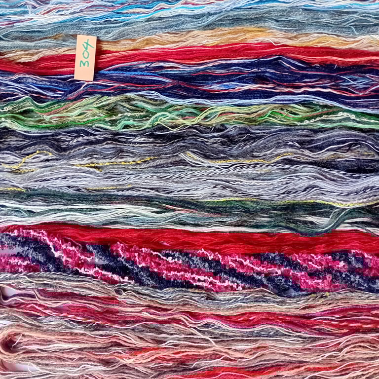 Tapestry, embroidery, weaving, tassel making threads, yarns and fibres. 