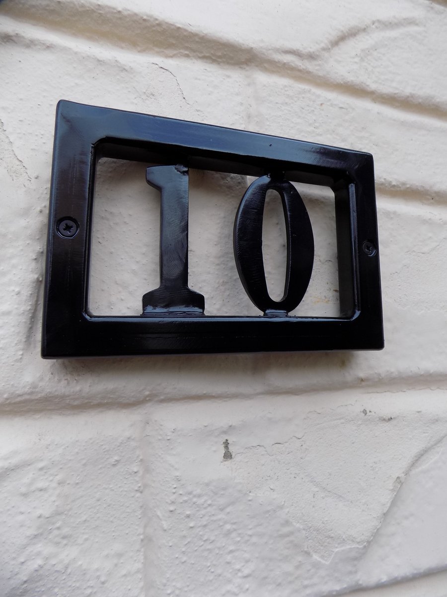 House Number Plaque.................................Wrought Iron (Forged Steel) 