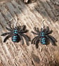 Stripy Spider Macrame Earrings  - Image 1