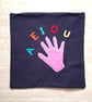 Soft canvas applique cushion cover - Image 5