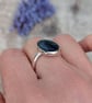Sterling Silver Blue Paua Shell Ring - UK Size P - JBJ4025 - Image 3