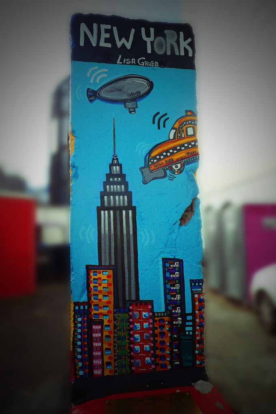 Berlin Wall Graffiti Artwork Street Art Mural Germany 12"x18" Print