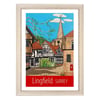 Lingfield travel poster print by Susie West