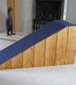 32cm H. x 65cm L. Pet Ramp with Lovely Blue Carpet - Great Grip - Image 2
