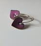 Purple heart earings - Image 7