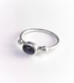 Sterling silver ring with oval labradorite - Image 2