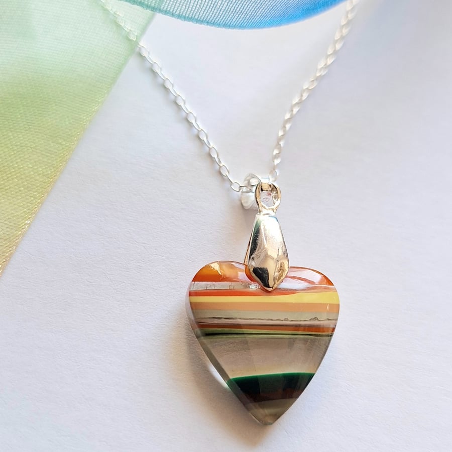 Heart Shaped Surfite Pendant