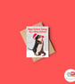 Otter and Dachshund Christmas Card, A6 Christmas Card