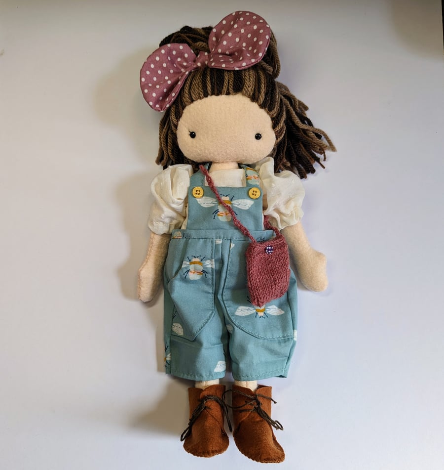 Beautiful handmade decorative doll, rag doll, cloth doll, keepsake