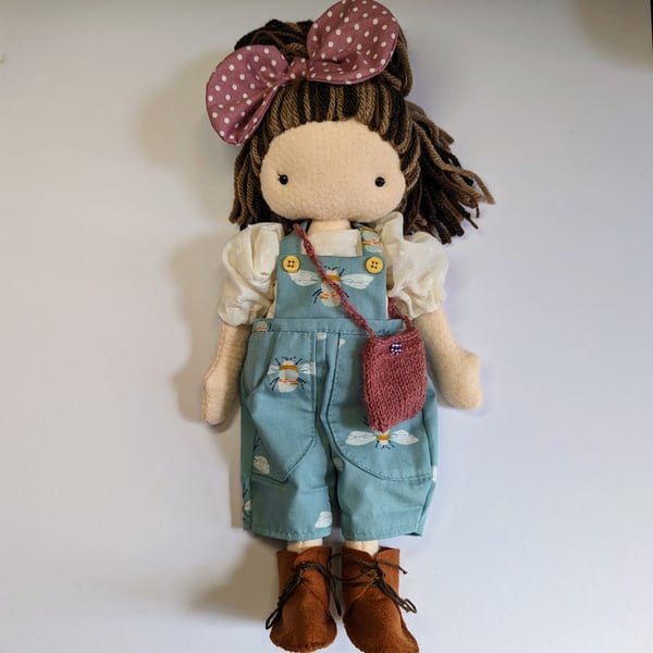 Beautiful handmade decorative doll, rag doll, cloth doll, keepsake