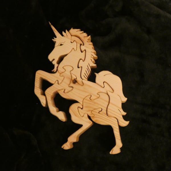 Unique Wooden Unicorn Jigsaw Puzzle