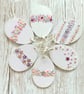 6 Easter egg decoration - hanging jewelled egg, set of 6 - Image 1
