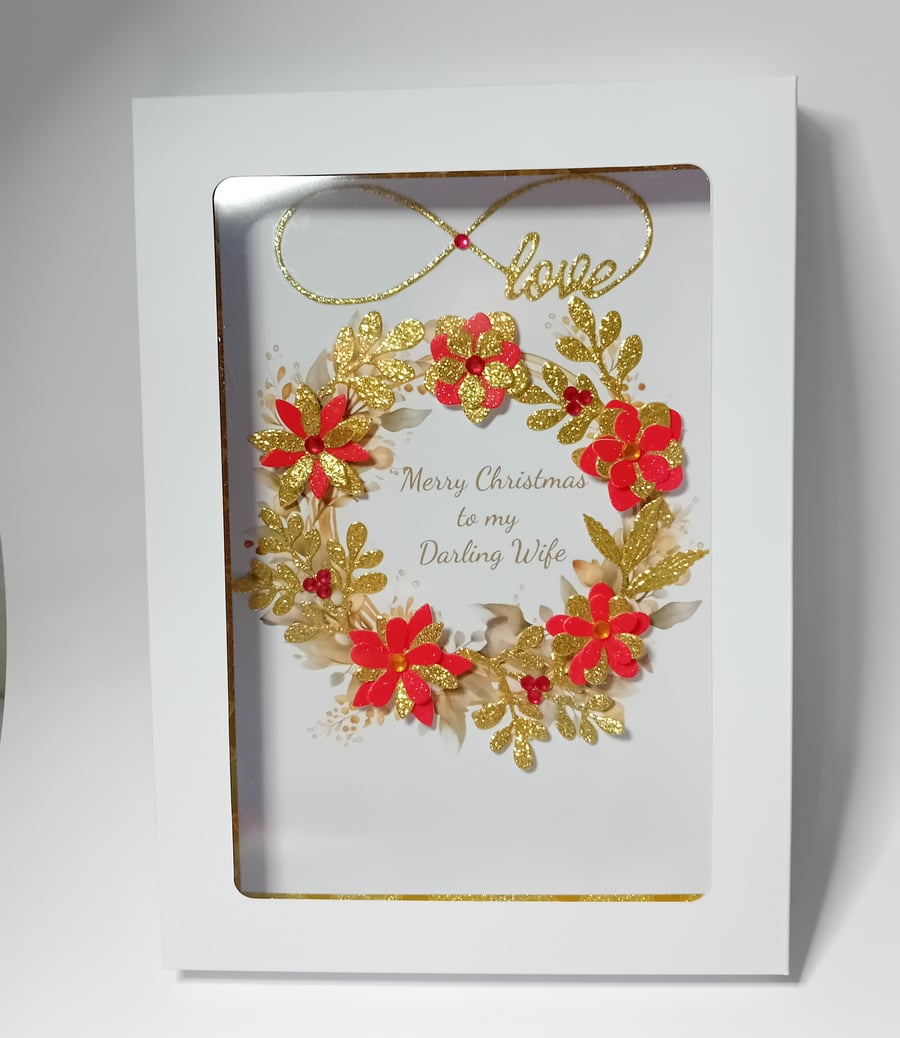Luxury Handmade Christmas card, Boxed